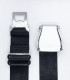 ceinture d'avion noire face